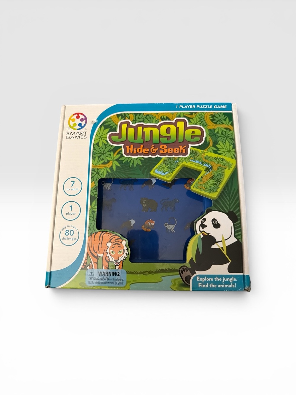 Jungle Hide & Seek Puzzle Game - Green/Blue